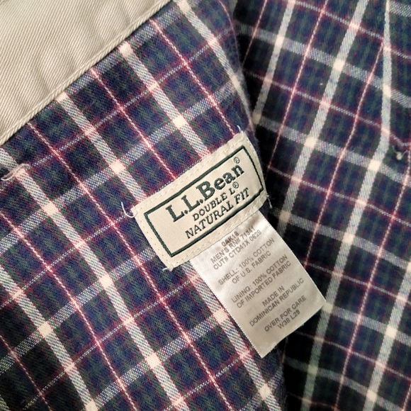 LL Bean Double L Flannel Lined Pants 33" - Picture 6 of 11